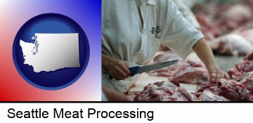 a meat processing worker in Seattle, WA